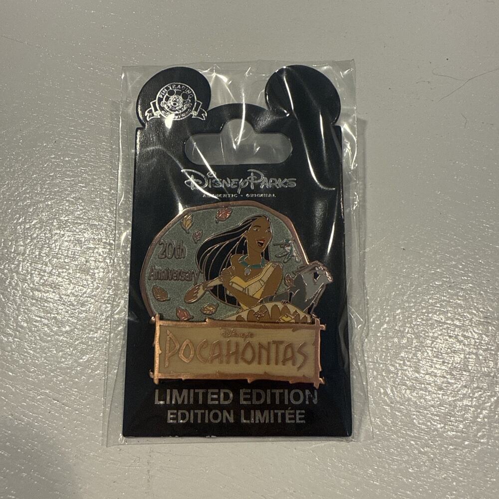 Limited Disney - Pocahontas 20th Anniversary - LE2000 2015 Pin New On Card
